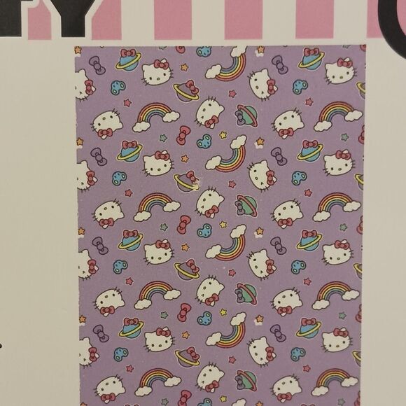 Hello Kitty Purple Cloud Rainbow Throw Blanket - Picture 6 of 7